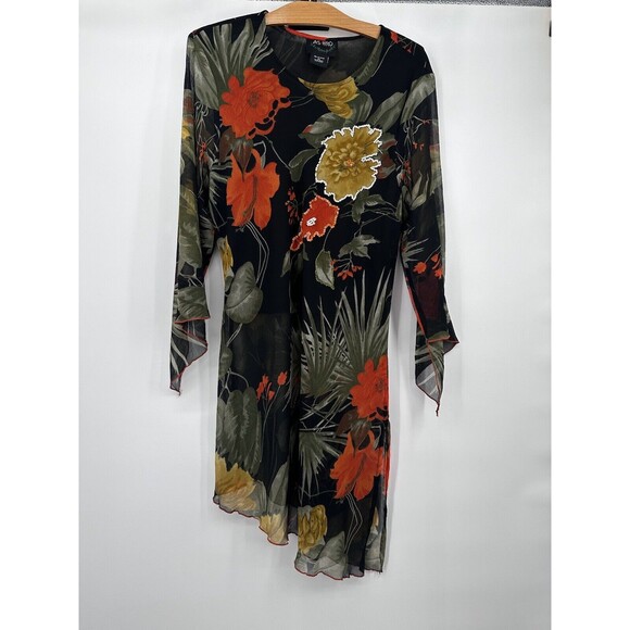 Ashro Multicolor Cotton Polyester Multicolor   Dress Size M    3/4 sleeves Note - Picture 3 of 7